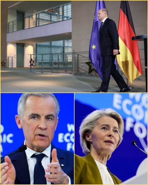 EU ON THE BRINK OF COLLAPSE?! A massive political earthquake is shaking Europe as shock polling figures just sent panic straight through Brussels! Right-wing leaders in both Germany AND France have gained terrifying momentum, threatening direct referendums that could shatter the entire European bloc forever! Top leaders are reportedly in deep panic, but right as an emergency standoff builds… a shocking twist in national polls changed everything! See details in the first comment 👇