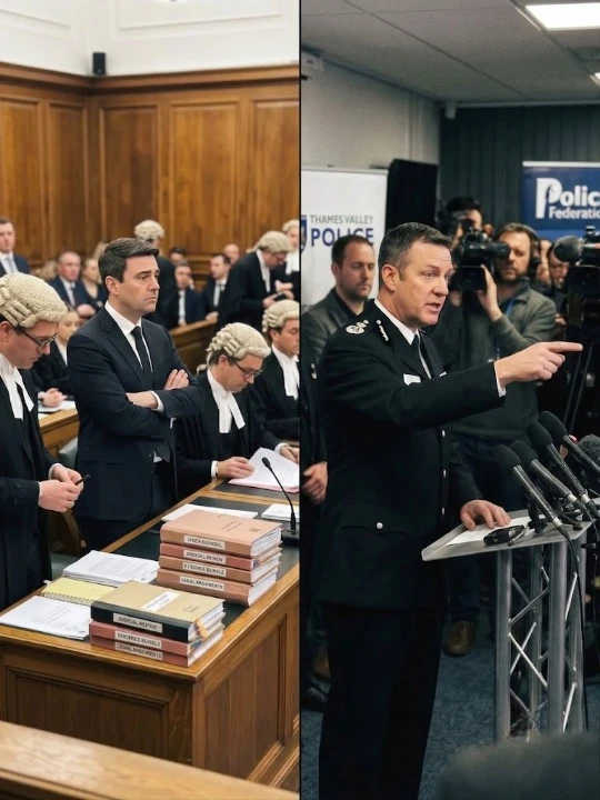 A PRIME MINISTER IS BEING TAKEN TO COURT BY HIS OWN POLICE. BECAUSE HE’S LETTING A COP’S KILLERS WALK FREE.
