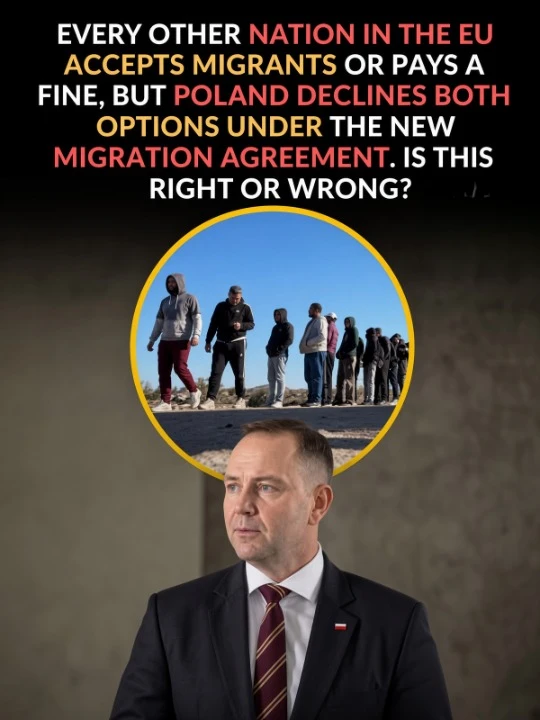 Poland rejects the European Union migration pact and says no to taking in migrants or paying fines.