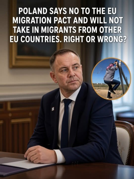 POLAND IS DRAWING A LINE. THEY’RE SAYING NO TO THE EU’S MIGRATION REDISTRIBUTION PLAN, ARGUING THEY’VE ALREADY DONE MORE THAN THEIR FAIR SHARE SINCE THE WAR IN UKRAINE BEGAN. BRUSSELS ISN’T HAPPY ABOUT IT.