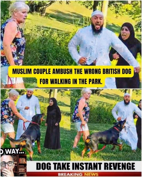 Muslim couple AMBUSH THE WRONG British dog For Walking in The Park Gone Viral.
